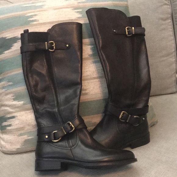 Naturalizer Shoes - Naturalizer June Leather Knee-High Boots